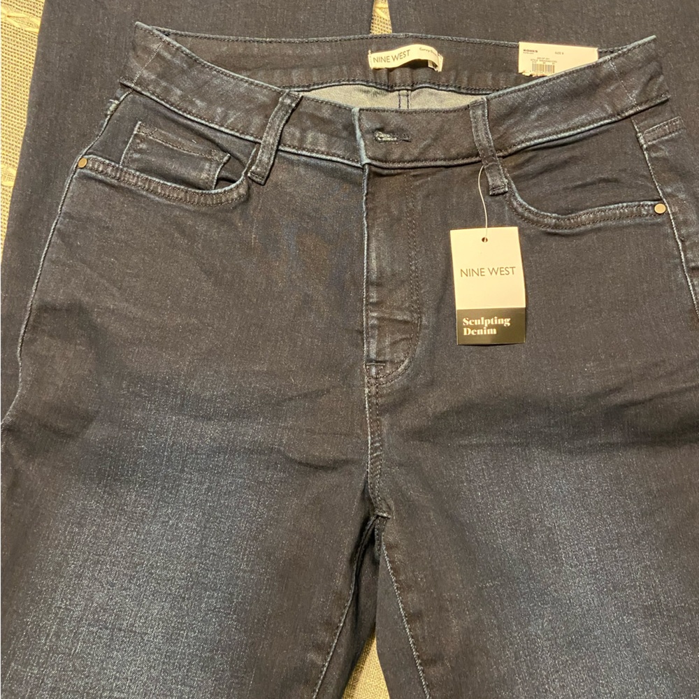 Nine West Curvy Bootcut Highrise Jeans size 8, new with tags